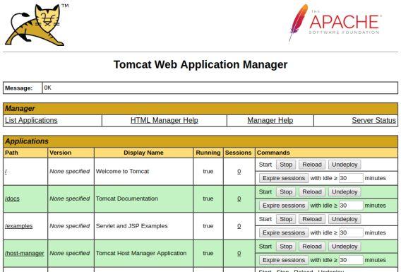 Tomcat Manager Application